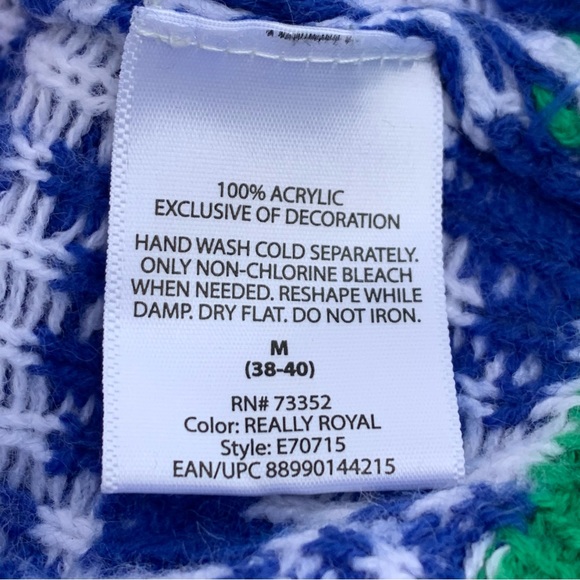 Jolly Sweaters “Ugly Christmas” Groovy Santa Sweater Mens Medium - Picture 5 of 12